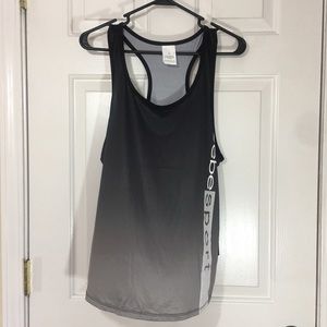 NWOT Bebe Sport Black/Gray Ombré tank